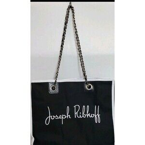 Joseph Ribkoff Signature Tote Purse Bag Black White